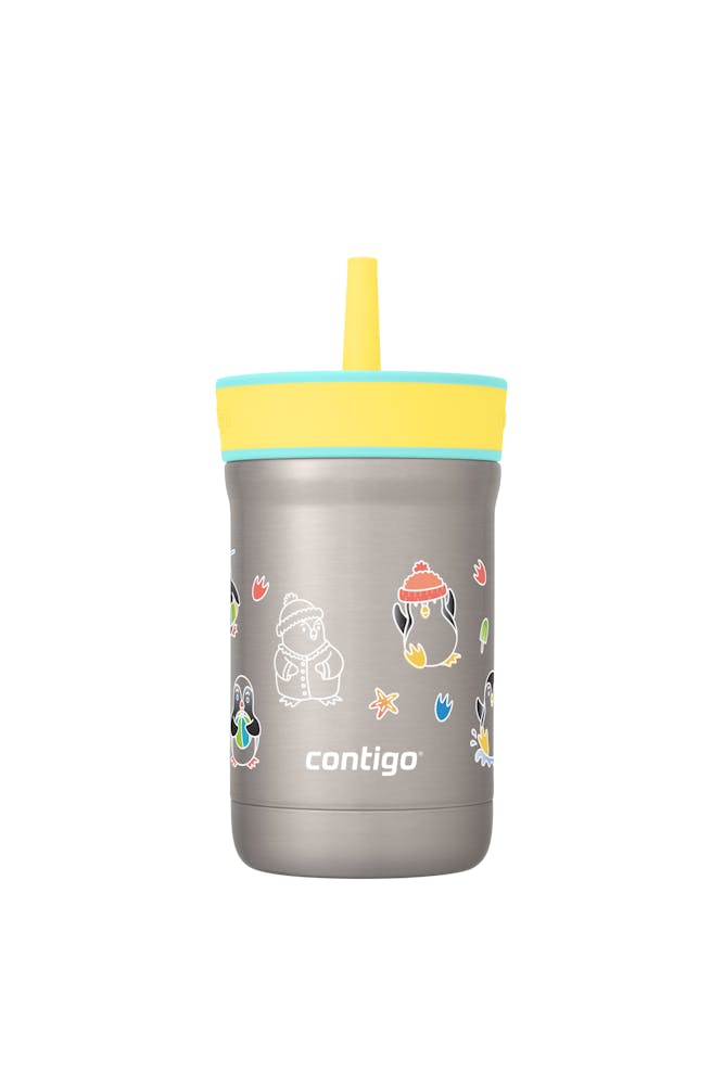 Kids Leighton Spill-Proof Stainless Steel Tumbler with Straw, 12oz D6