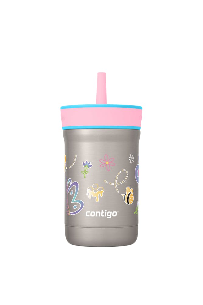 Kids Leighton Spill-Proof Stainless Steel Tumbler with Straw, 12oz D6